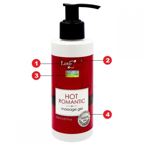 HOT ROMANTIC 150 ml – Rozgrzewający Żel do Masażu i Stymulujący Lubrykant