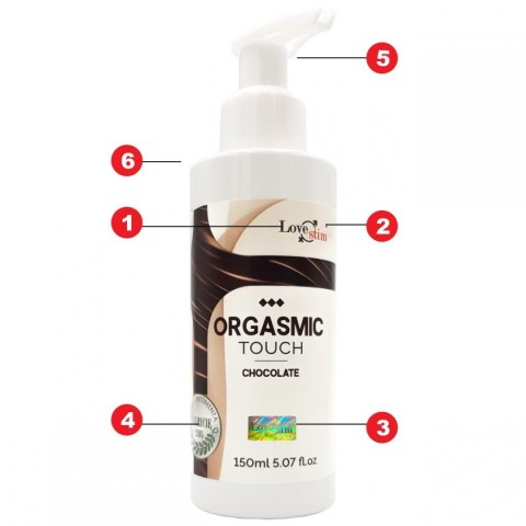 LoveStim Orgasmic Touch Chocolate – Zmysłowy Czekoladowy Żel do Masażu 150 ml