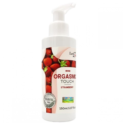 LoveStim Orgasmic Touch – Żel do Masażu i Lubrykant Truskawkowy 150 ml