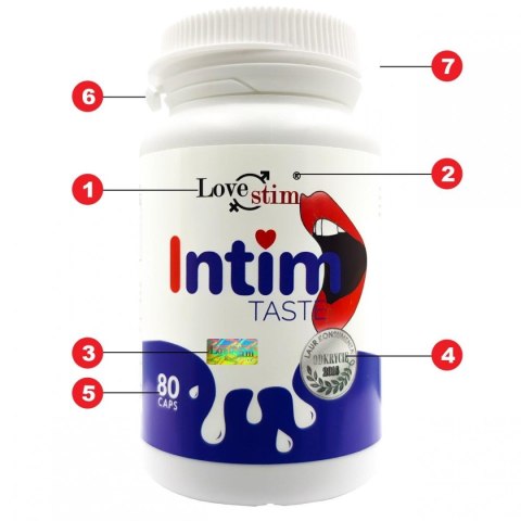 INTIM TASTE 80 kapsułek – Odkryj Słodką Stronę Bliskości