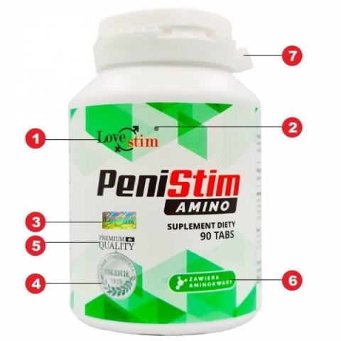 Penistim Amino LSTIM – Suplement dla Męskiej Witalności i Optymalnego Rozmiaru (90 Kapsułek)