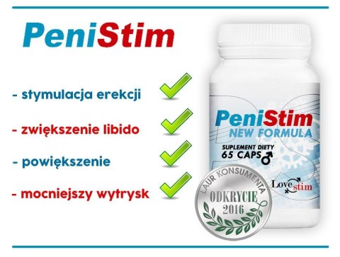 PeniStim – Suplement diety dla Mężczyzn: Potężna Erekcja i Zwiększone Libido (65 kapsułek)