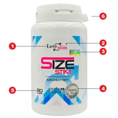 SIZE STIM 80 kapsułek – wsparcie męskości i rozmiaru