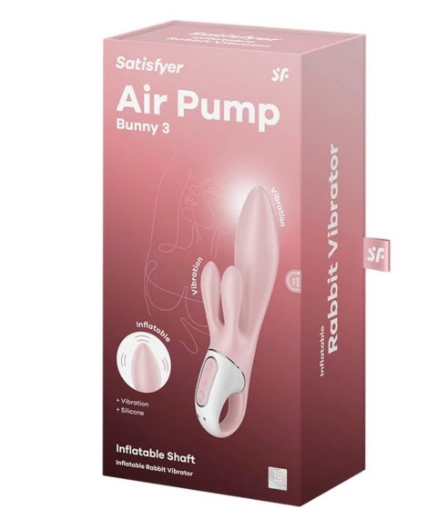 Wibrator Króliczek Satisfyer Air Pump Bunny 3 Różowy