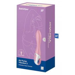 Satisfyer Air Pump Vibrator 2 – Nadmuchiwany Wibrator z Pompką, Czerwony