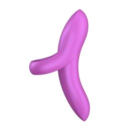 Satisfyer Bold Lover – Wibrator na palec, ciemny róż
