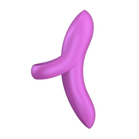 Satisfyer Bold Lover – Wibrator na palec, ciemny róż