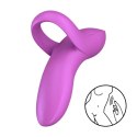 Satisfyer Bold Lover – Wibrator na palec, ciemny róż