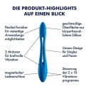 Elastic Game: Wielofunkcyjny Wibrator (Ciemnoniebieski)