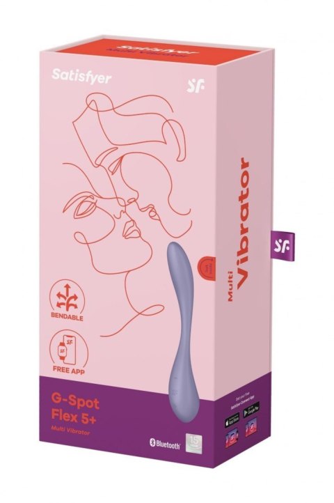 Wibrator G-Spot Flex 5+ Liliowy
