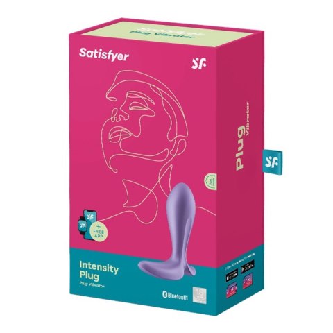 Satisfyer Intensity Plug Fioletowy – Wibracyjny korek analny z aplikacją