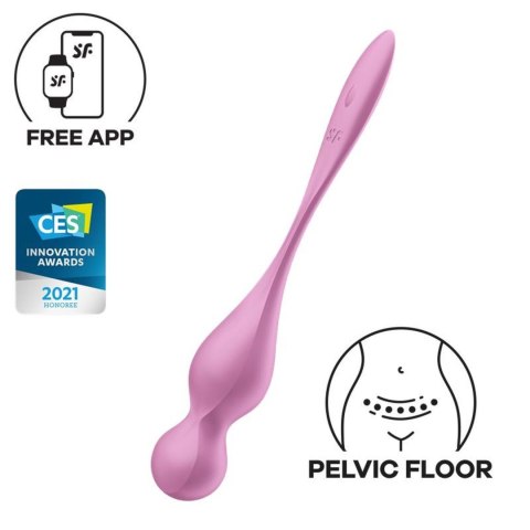 Satisfyer Love Birds 1 Różowy – Wibrujące Kulki Intymne z Aplikacją