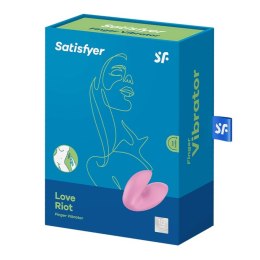 Satisfyer Love Riot – Różowy Wibrator na Palec