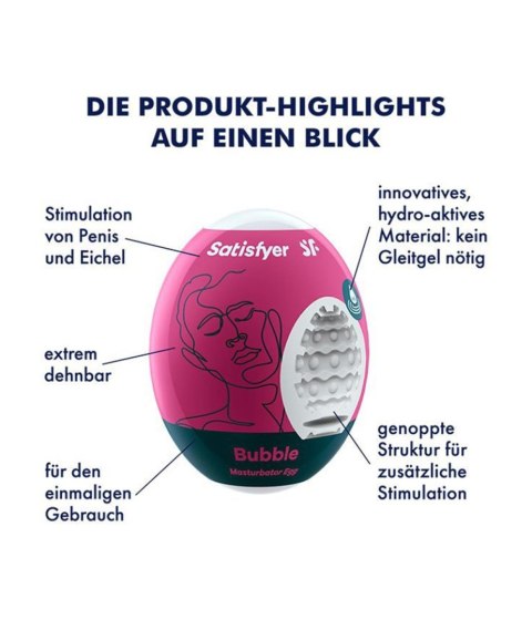 Jajeczko Masturbacyjne Satisfyer EGGCITED: Sensoryczna Przyjemność Bubble