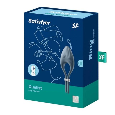 Satisfyer Duelist – Wibrujący Pierścień Erekcyjny (Ciemnoniebieski)
