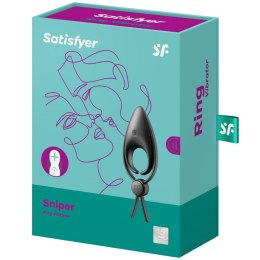 Satisfyer Sniper - Wibrujący pierścień erekcyjny (czarny)