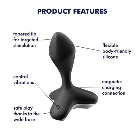 Wibrator analny Satisfyer Game Changer (Czarny)