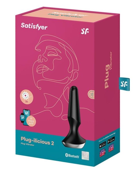 Wibrujący Plug Analny Ilicious 2 Czarny