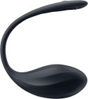 Wibrator Satisfyer Ribbed Petal – Czarny, Sterowany Aplikacją