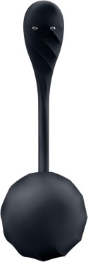 Wibrator Satisfyer Ribbed Petal – Czarny, Sterowany Aplikacją
