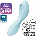 Satisfyer Curvy Trinity 5 Connect App – Luksusowy Stymulator Łechtaczki i Punktu G (Niebieski)