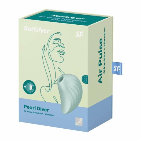 Satisfyer Pearl Diver Mint – Stymulator Łechtaczki Air Pulse