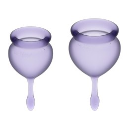 Satisfyer Feel Good: Eleganckie Kubeczki Menstruacyjne (Lila)