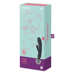 Satisfyer Triple Lover Szary – Wibrator do Punktu G i Stymulacji Łechtaczki