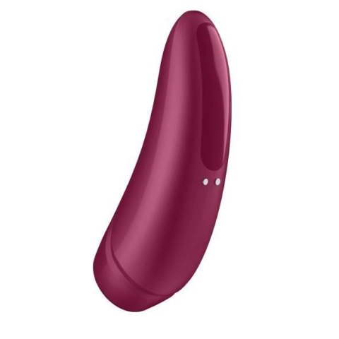 Satisfyer Curvy 1+ – Luksusowy Wibrator z Pulsacją Powietrza i Zmysłowymi Wibracjami, Różany Czerwony