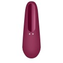 Satisfyer Curvy 1+ – Luksusowy Wibrator z Pulsacją Powietrza i Zmysłowymi Wibracjami, Różany Czerwony