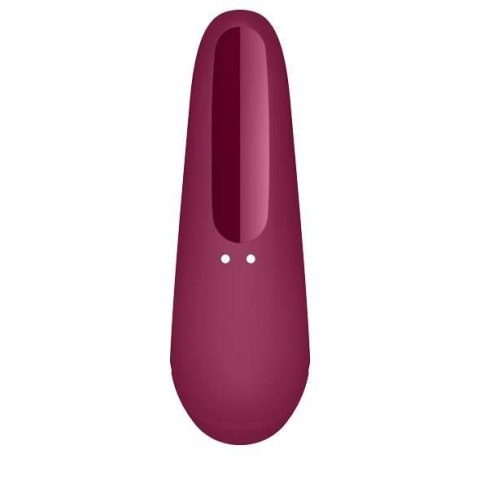 Satisfyer Curvy 1+ – Luksusowy Wibrator z Pulsacją Powietrza i Zmysłowymi Wibracjami, Różany Czerwony