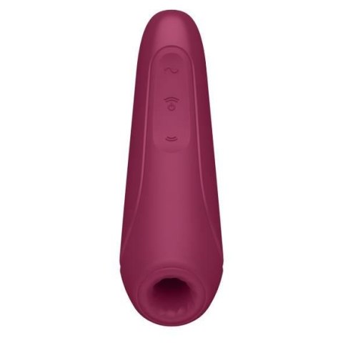 Satisfyer Curvy 1+ – Luksusowy Wibrator z Pulsacją Powietrza i Zmysłowymi Wibracjami, Różany Czerwony
