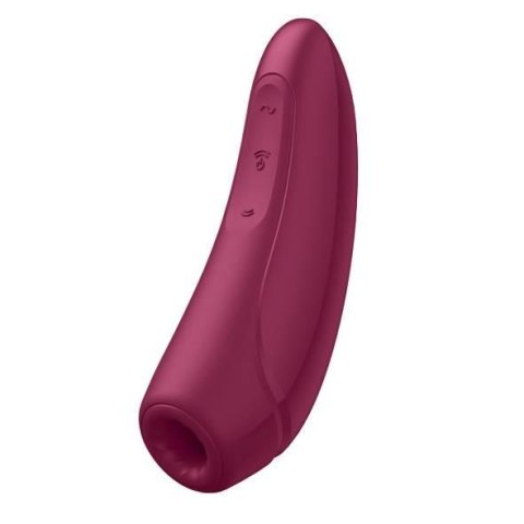 Satisfyer Curvy 1+ – Luksusowy Wibrator z Pulsacją Powietrza i Zmysłowymi Wibracjami, Różany Czerwony