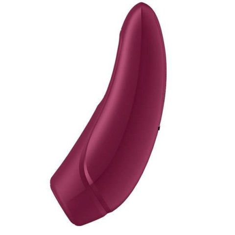 Satisfyer Curvy 1+ – Luksusowy Wibrator z Pulsacją Powietrza i Zmysłowymi Wibracjami, Różany Czerwony