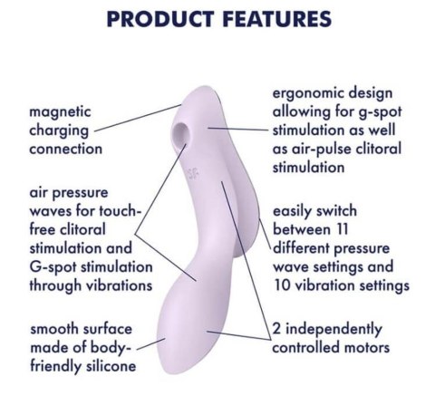 Wibrator Curvy Trinity 2 (fioletowy)