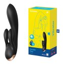 Wibrator Króliczek Satisfyer Double Flex z Aplikacją (Czarny)