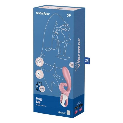Wibrator Satisfyer Hug Me Connect App (Różowy)