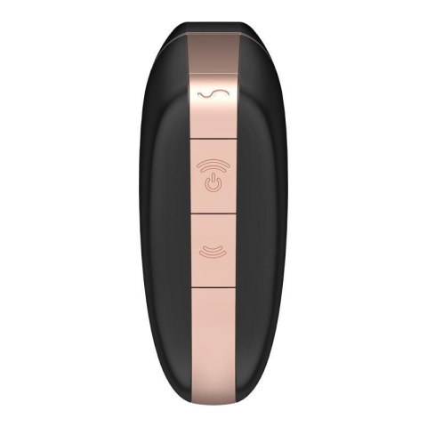 Satisfyer Love Triangle Czarny – Stymulator Łechtaczki z Pulsem Powietrza i Wibracjami Sterowany Aplikacją