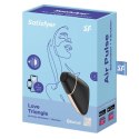 Satisfyer Love Triangle Czarny – Stymulator Łechtaczki z Pulsem Powietrza i Wibracjami Sterowany Aplikacją