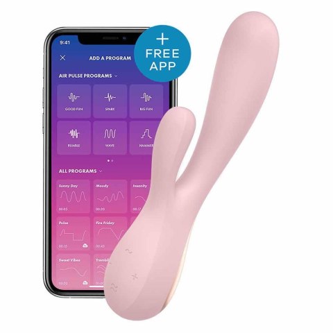 Satisfyer Mono Flex Pink – Wibrator Króliczek z Aplikacją