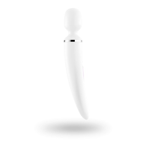 Masażer Wibracyjny Satisfyer Wand-er Woman (Biały/Chrom)