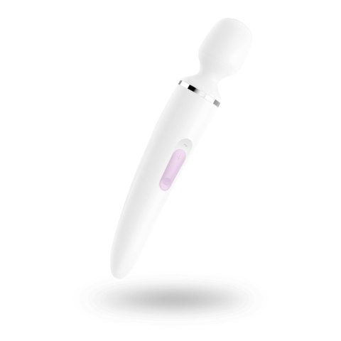 Masażer Wibracyjny Satisfyer Wand-er Woman (Biały/Chrom)