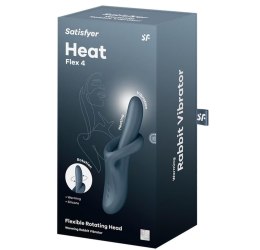 Satisfyer Heat Flex 4 Szary – Rozgrzewający Stymulator Obrotowy