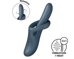 Satisfyer Heat Flex 4 Szary – Rozgrzewający Stymulator Obrotowy
