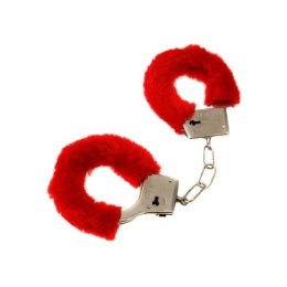 Zmysłowe Kajdanki 'Love Cuffs' z Czerwonym Futerkiem