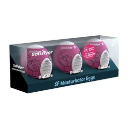 Jajka Masturbacyjne Satisfyer Bubble – Zestaw 3 sztuk