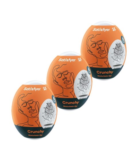 Zestaw 3 Jajek Masturbacyjnych Satisfyer Crunchy