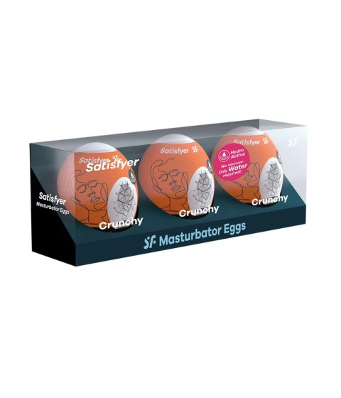 Zestaw 3 Jajek Masturbacyjnych Satisfyer Crunchy