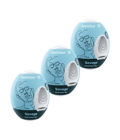 Zestaw 3 Jajek Masturbacyjnych Satisfyer Savage