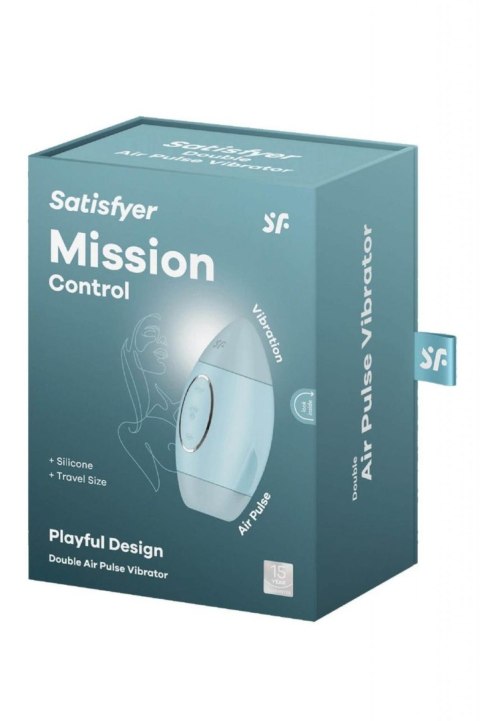 Satisfyer Mission Control blue – Niebiański Stymulator Łechtaczki Air Pulse